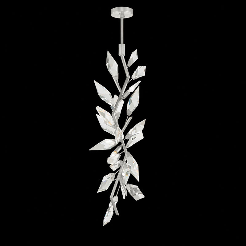 Loren 41" Crystal Long Pendant Light Modern