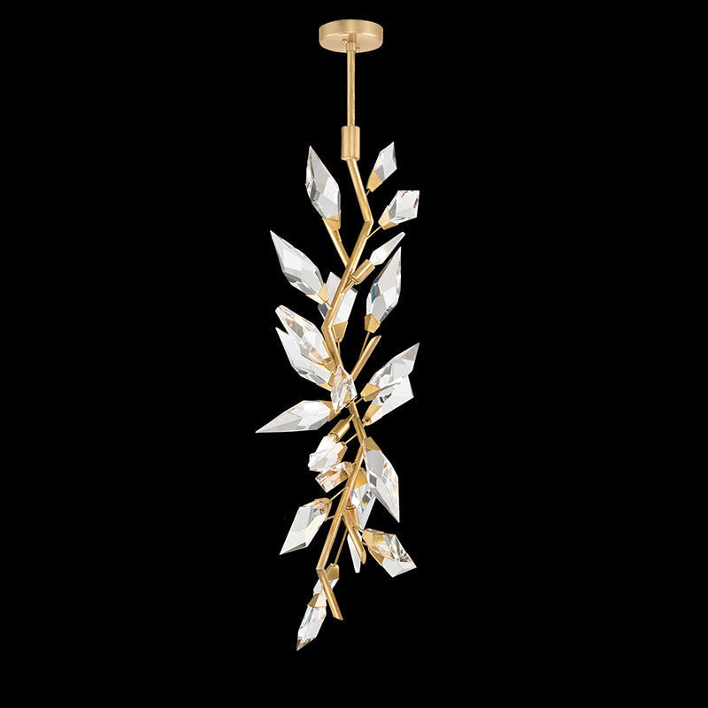 Loren 41" Crystal Long Pendant Light Modern