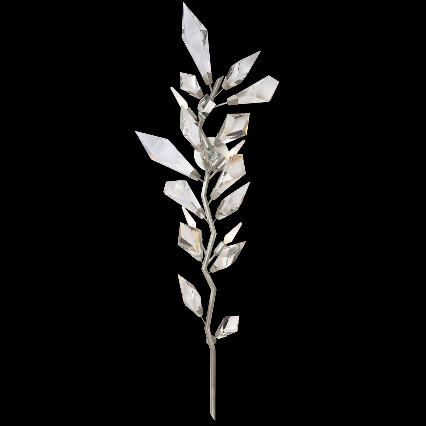 Loren Luxury 58" Gold&Silver Branch Crystal Wall Sconce