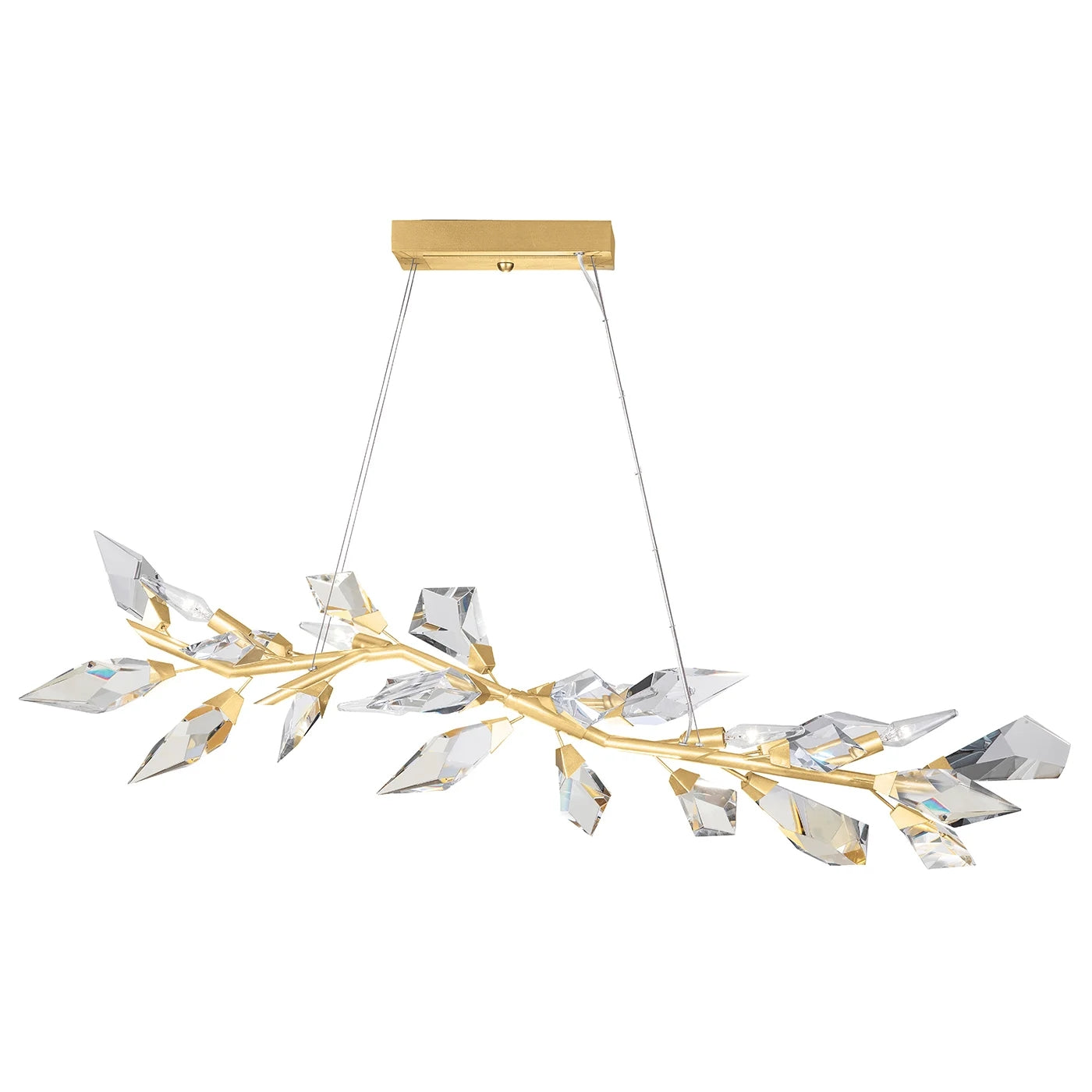 Loren Modern 47.5" Crystal Linear Pendant Light