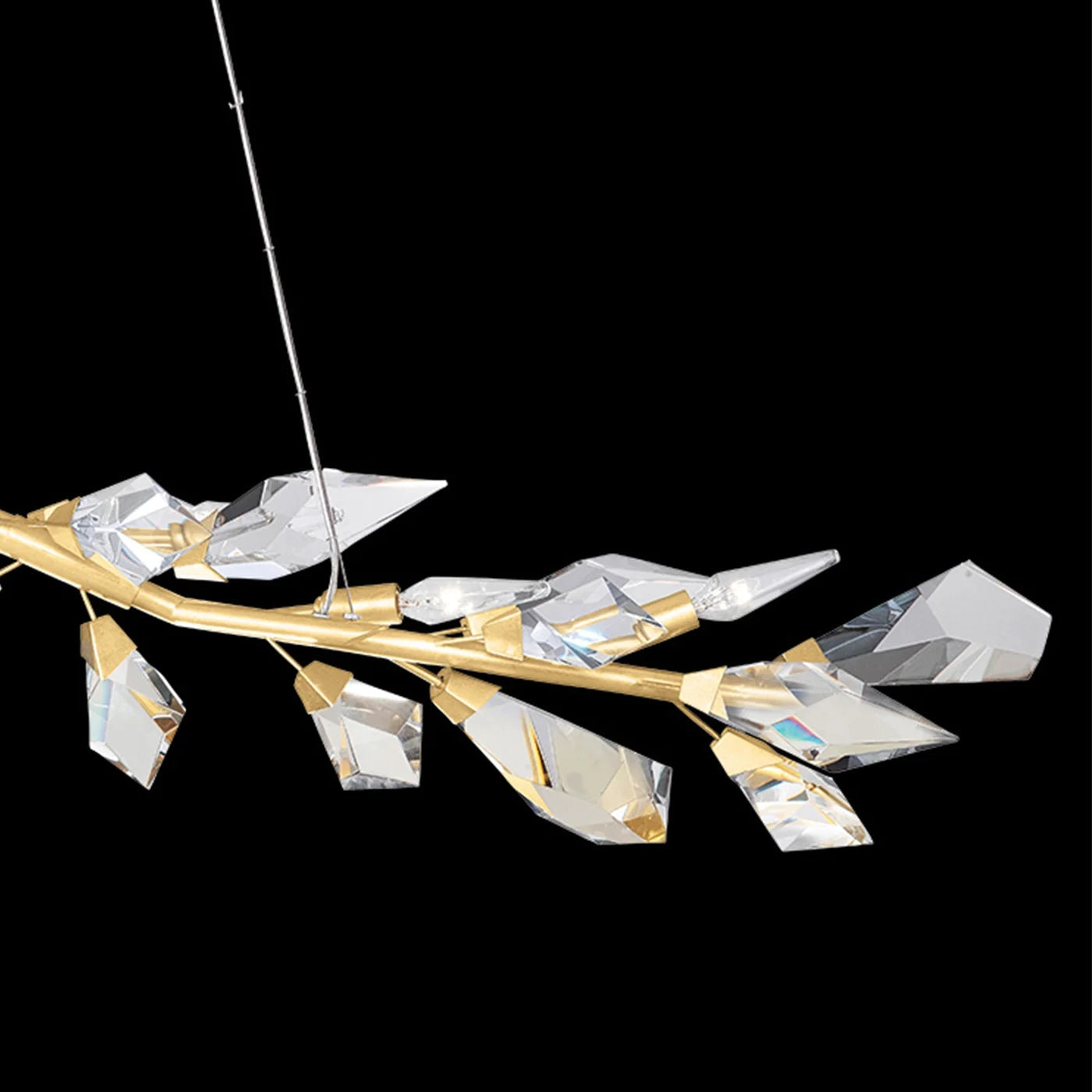 Loren Modern 47.5" Crystal Linear Pendant Light