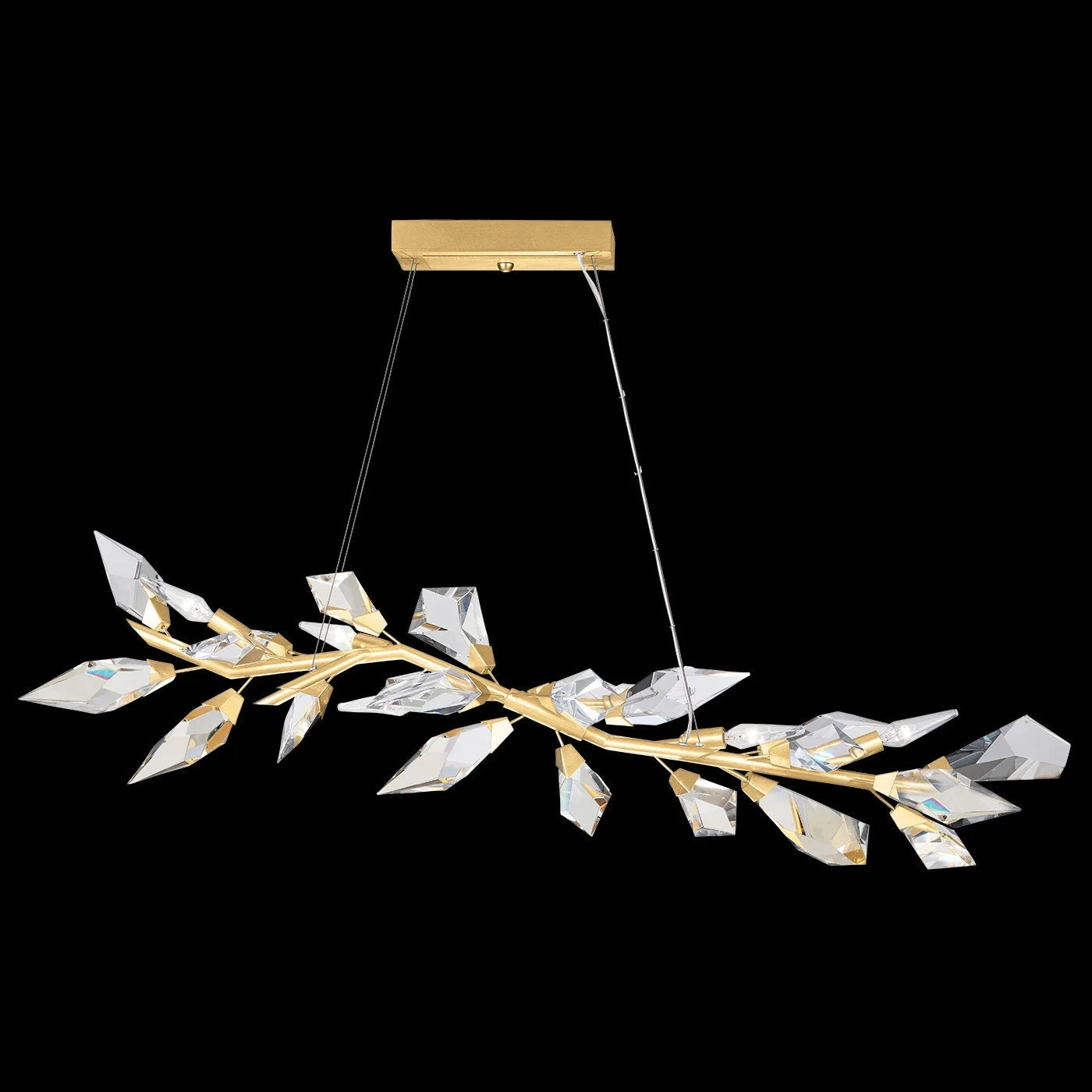 Loren Modern 47.5" Crystal Linear Pendant Light