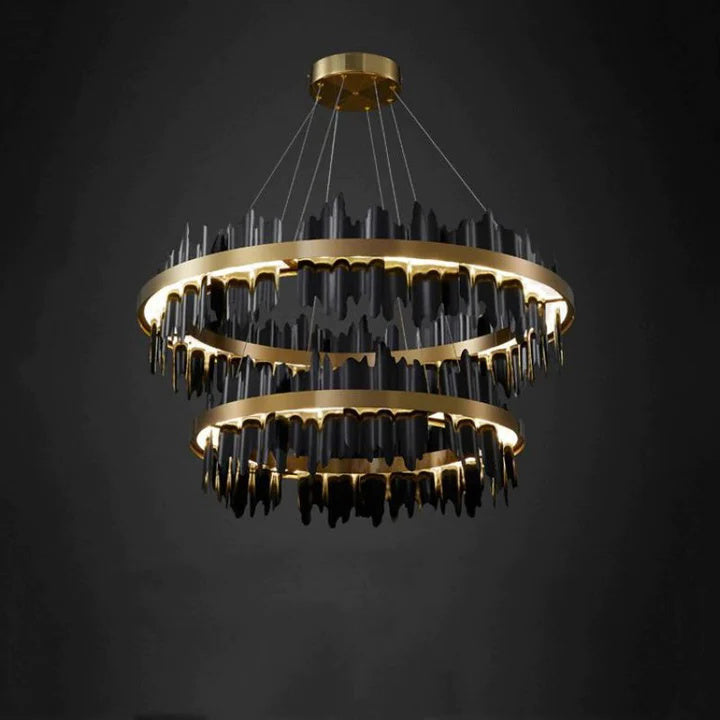 Luxury Hilbert 2-Tier Round Chandelier