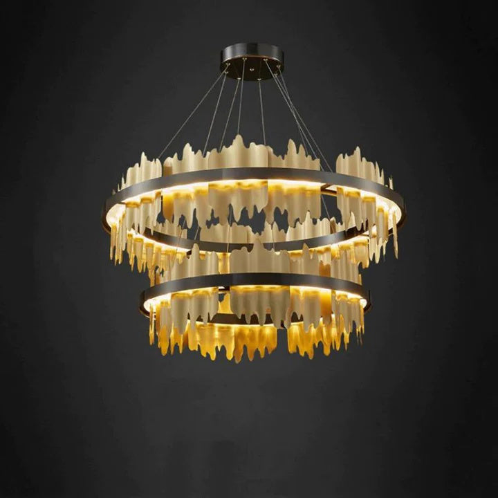 Luxury Hilbert 2-Tier Round Chandelier