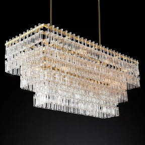 Marignan Tier K9 Crystal  Rectangle Chandelier