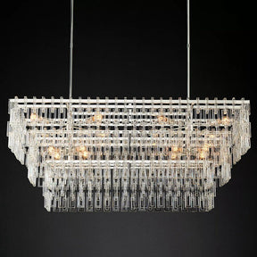 Marignan Tier K9 Crystal  Rectangle Chandelier