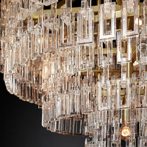 Marignan Tier K9 Crystal Round Chandelier