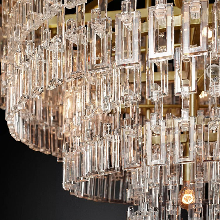 Marignan Tier K9 Crystal Round Chandelier