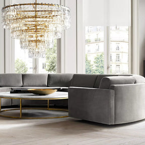 Marignan Tier K9 Crystal Round Chandelier