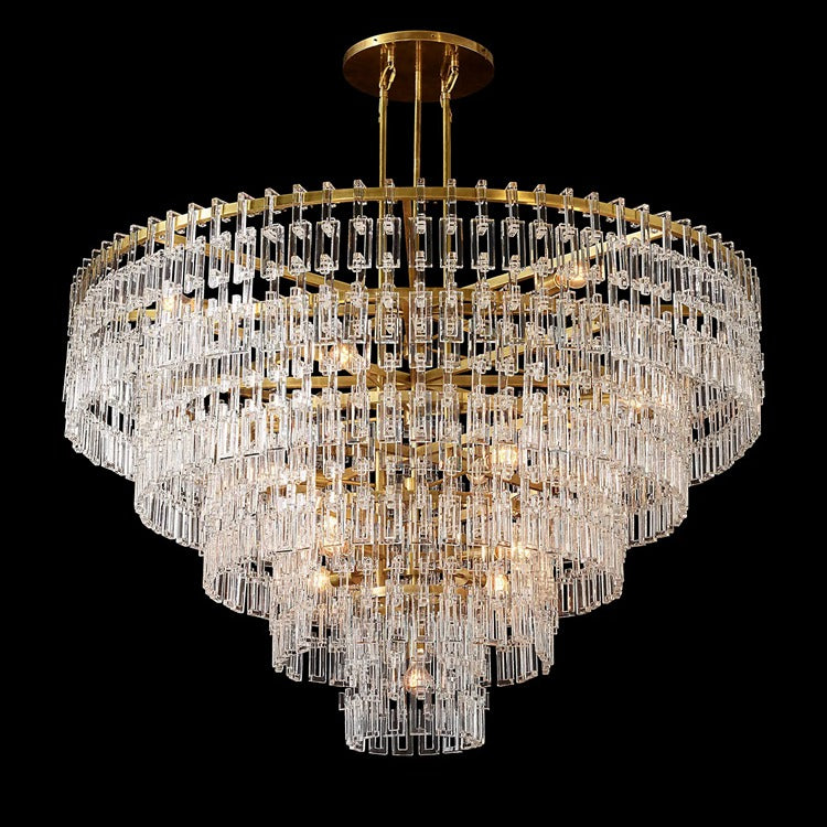 Marignan Tier K9 Crystal Round Chandelier
