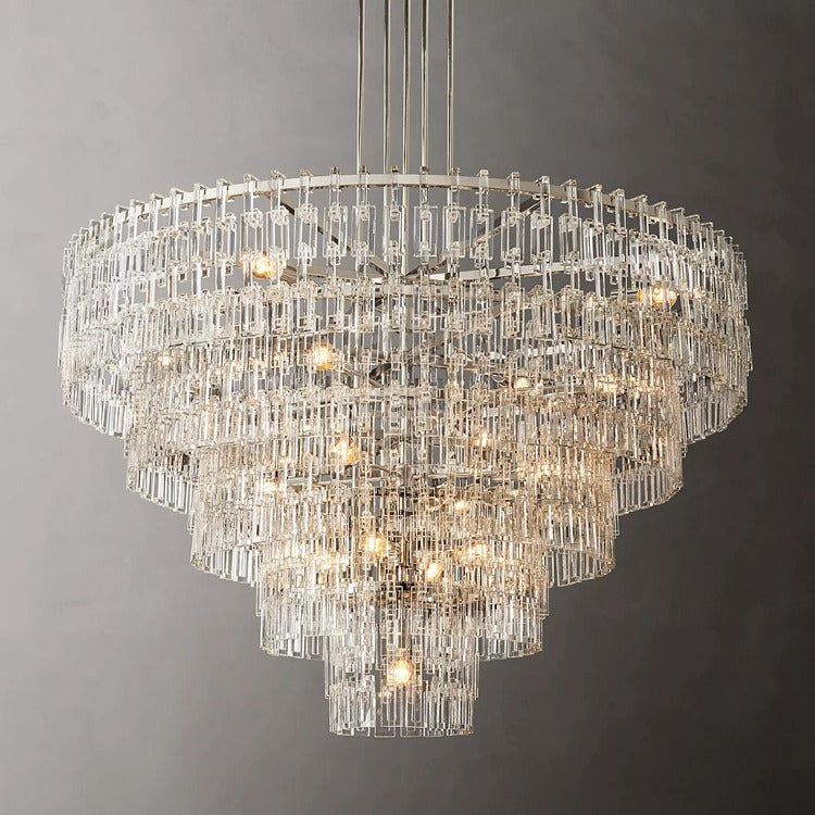 Marignan Tier K9 Crystal Round Chandelier
