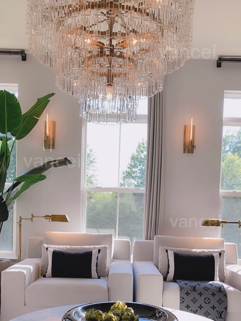 Marignan Tier K9 Crystal Round Chandelier