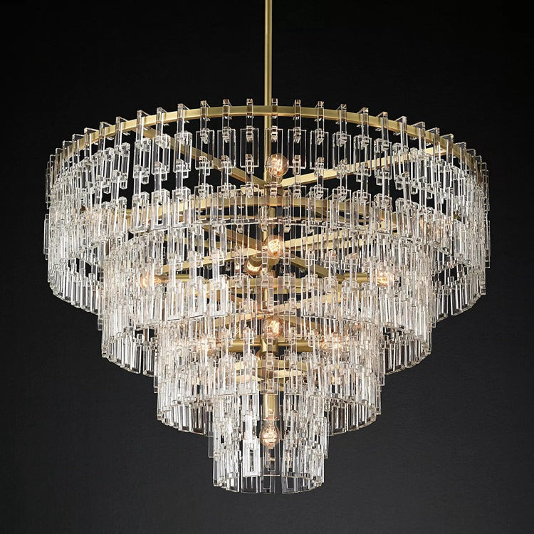 Marignan Tier K9 Crystal Round Chandelier