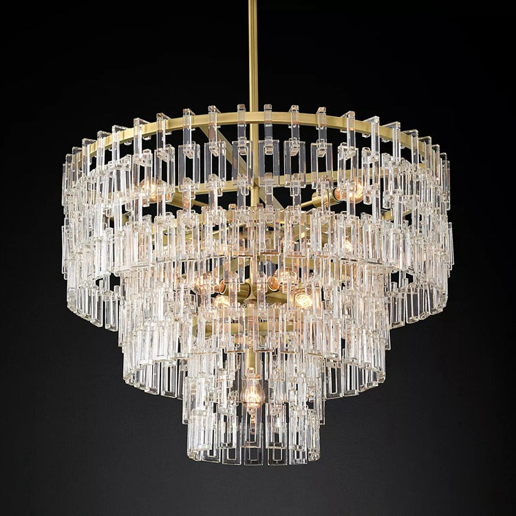 Marignan Tier K9 Crystal Round Chandelier
