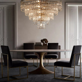 Marignan Tier K9 Crystal Round Chandelier