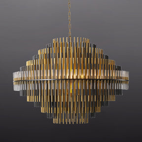 Modern Luxury Emile Round Chandelier Burnished Brass