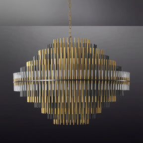 Modern Luxury Emile Round Chandelier Burnished Brass