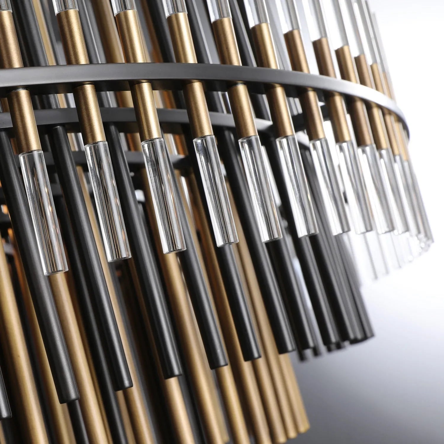 Modern Luxury Emile Round Chandelier Burnished Brass