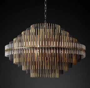Modern Luxury Emile Round Chandelier Burnished Brass