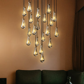 Modern Raindrop Chandelier D47" 21-Lights
