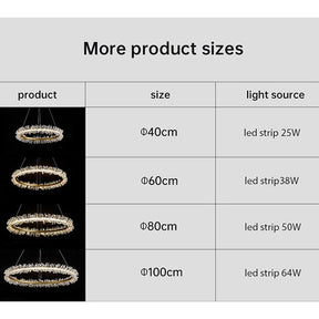 Nolan Halo Crystal Chandelier