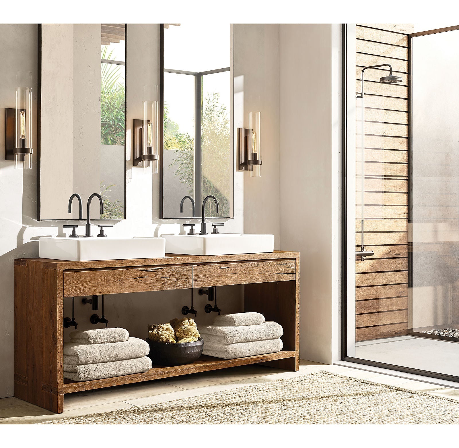 Nova Glass Grand Wall Sconce 18"H