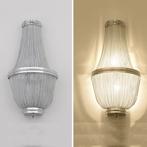 Nyasia Aluminum Chain Wall Sconce for Living Room, Kitchen, Bedroom