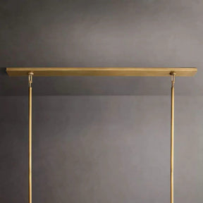 Opus Glass Rectangular Chandelier 54"