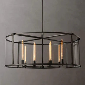 Opus Glass Round Chandelier 44"