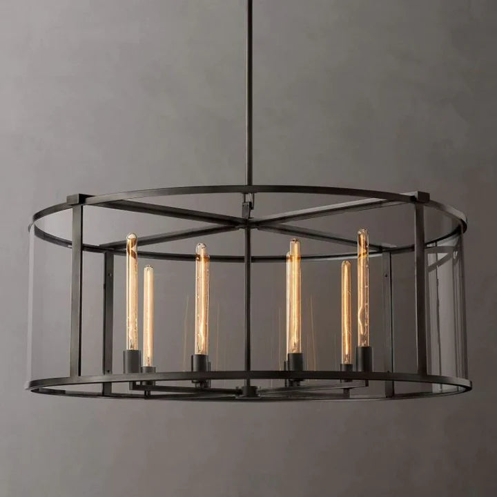 Opus Glass Round Chandelier 44"