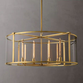 Opus Glass Round Chandelier 44"