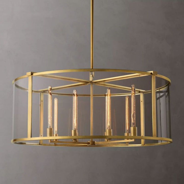 Opus Glass Round Chandelier 44"