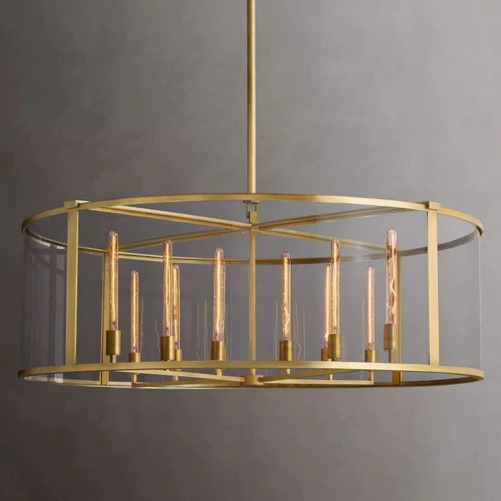 Opus Glass Round Chandelier 55"