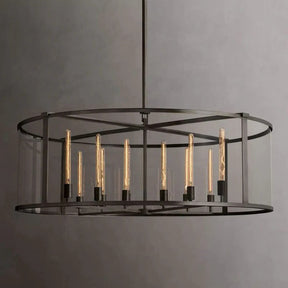 Opus Glass Round Chandelier 55"