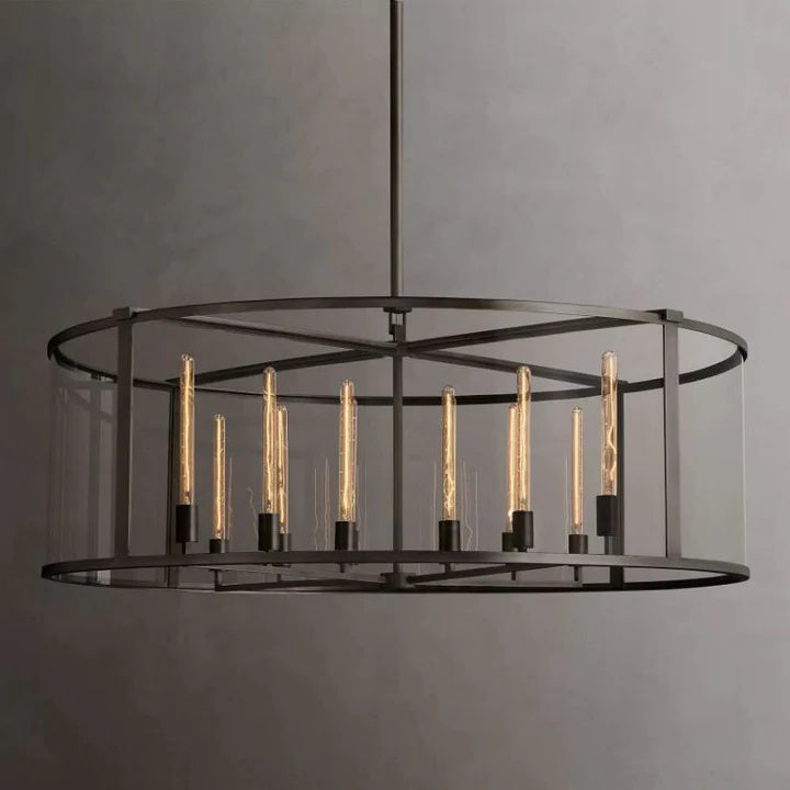 Opus Glass Round Chandelier 55"