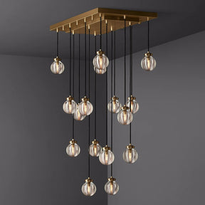 Perle Glass Linear Chandelier