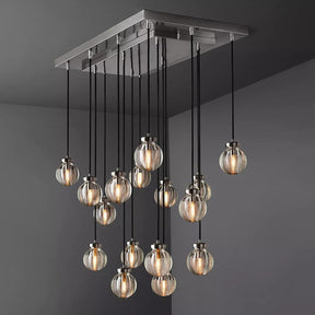 Perle Glass Linear Chandelier