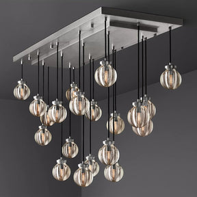 Perle Glass Linear Chandelier