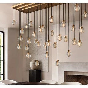 Perle Glass Linear Chandelier