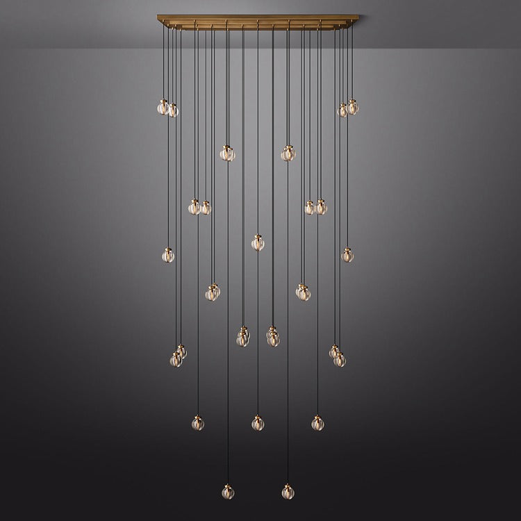 Perle Glass Linear Chandelier