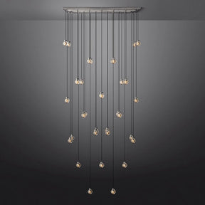 Perle Glass Linear Chandelier