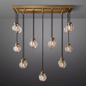 Perle Glass Linear Chandelier