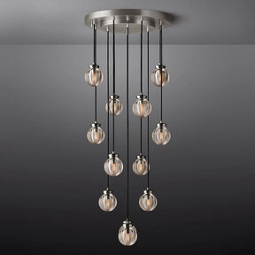 Perle Glass Round Chandelier