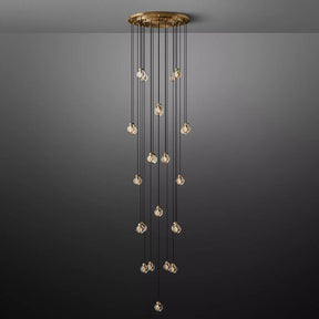 Perle Glass Round Chandelier