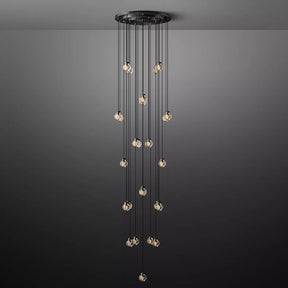 Perle Glass Round Chandelier