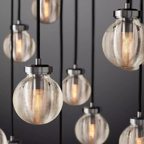 Perle Glass Round Chandelier