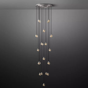 Perle Glass Round Chandelier