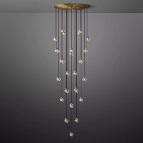 Perle Glass Round Chandelier
