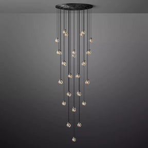 Perle Glass Round Chandelier