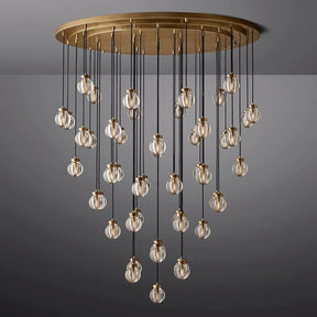 Perle Glass Round Chandelier